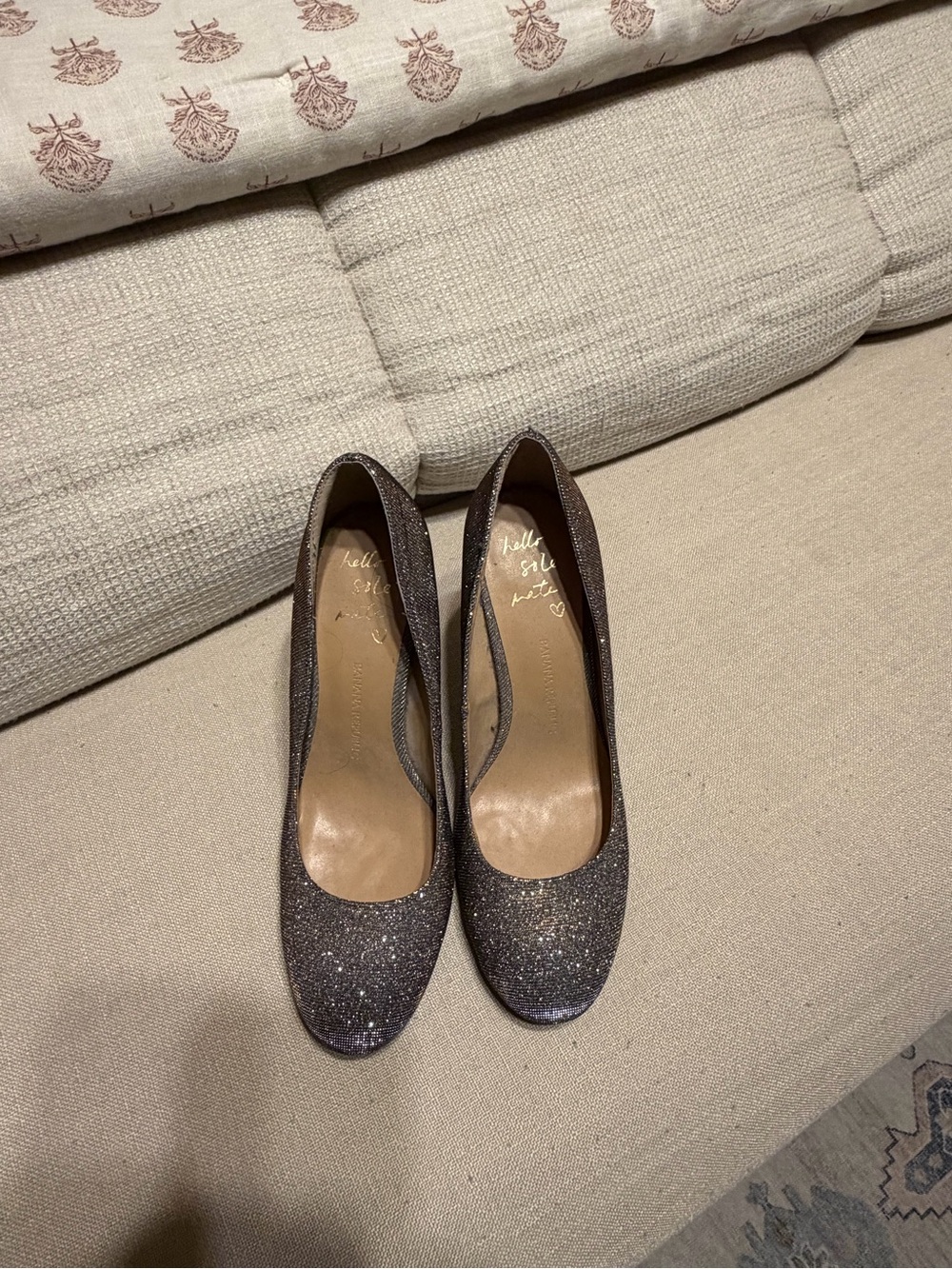 Banana Republic Glitter Round-Toe Pumps